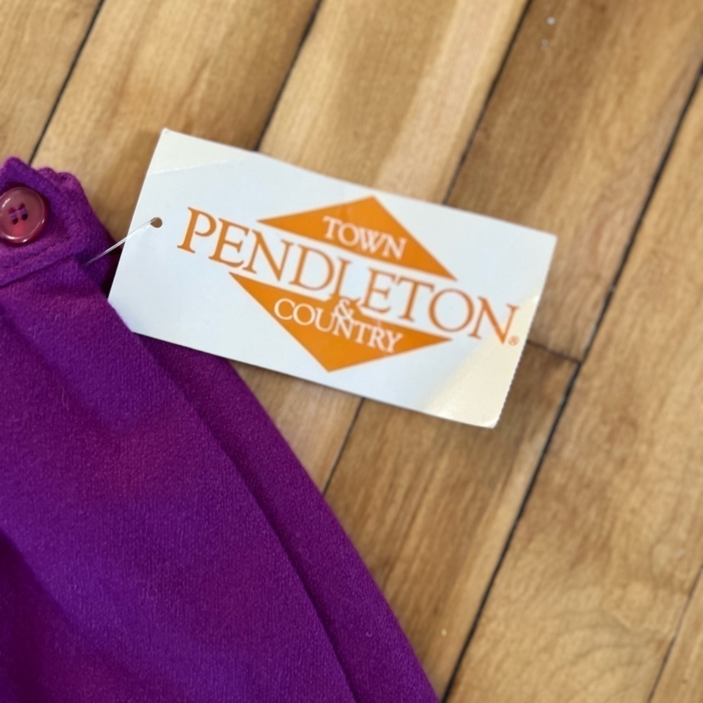 NWT Pendleton purple Aline wool‎ skirt - Picture 4 of 4